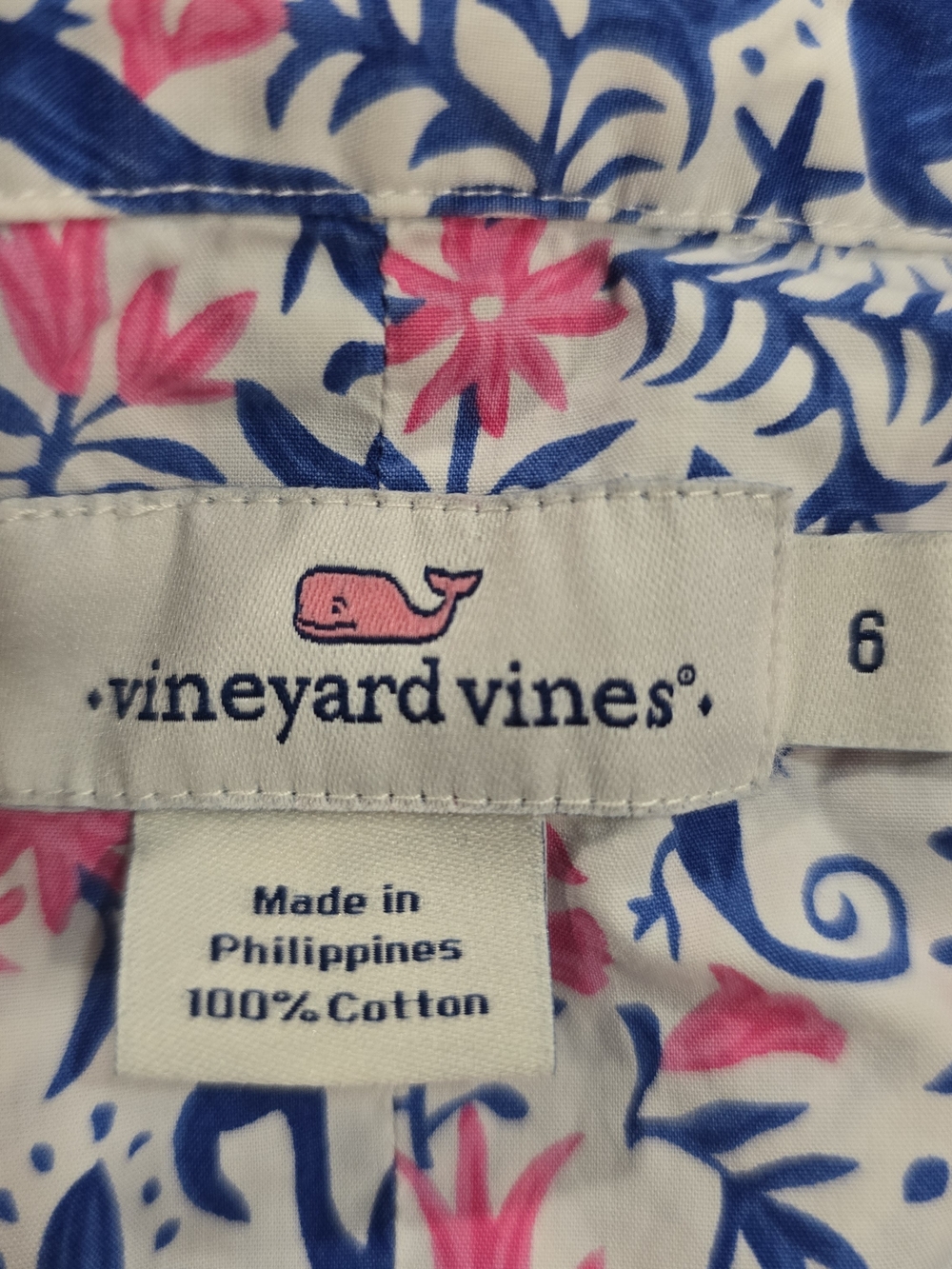 Vineyard Vines Sea Life Beachy Button-Down Shirt - Picture 8 of 8